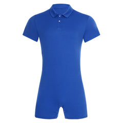 flat lay of Royal Blue Handler Singlet - pridevoyageshop.com - gay men's lingerie, bodywear, fetish wear