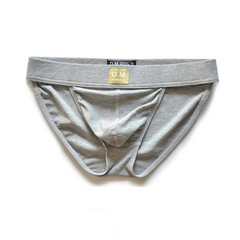 gray DM Men’s Ribbed Bulge-Lift Brief - pridevoyageshop.com - gay men’s thongs, boxers, briefs and jockstraps