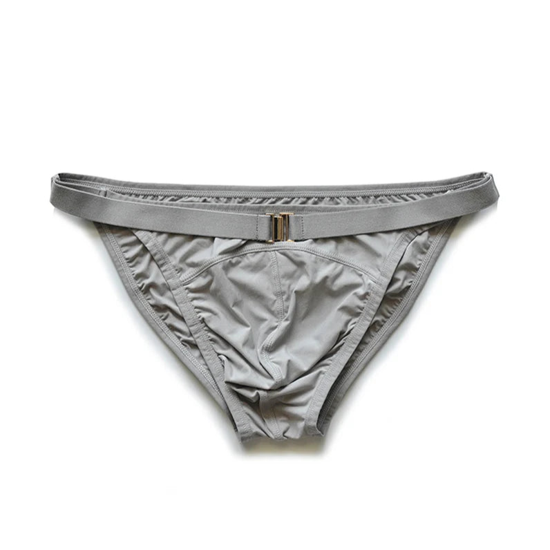 gray DM Men’s Tummy Strap Jock Briefs - pridevoyageshop.com - gay men’s thongs, boxers, briefs and jockstraps