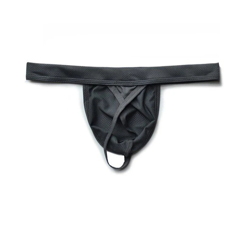 gray Men’s DM Sexy Bulge Boy Mesh Thong - pridevoyageshop.com - gay men’s thongs, boxers, briefs and jockstraps
