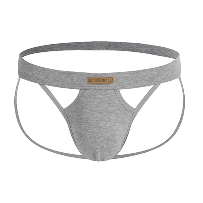 gray Men’s KarenSpace Cutout Jockstrap - pridevoyageshop.com - gay men’s thongs, boxers, briefs and jockstraps