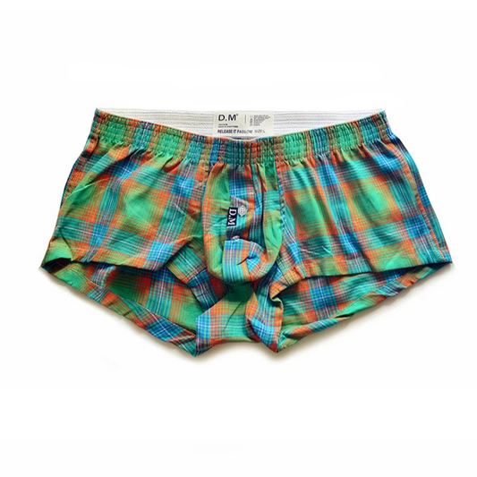 green DM Disco Daddy Plaid Boxers - pridevoyageshop.com - gay men’s thongs, boxers, briefs and jockstraps