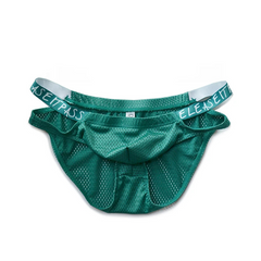 green DM Men’s Strappy Mesh Jock Brief - pridevoyageshop.com - gay men’s thongs, boxers, briefs and jockstraps