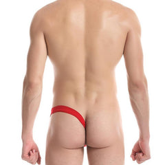 a hot gay man in red JQK Gay Men's Half Thong - pridevoyageshop.com - gay men’s underwear and swimwear