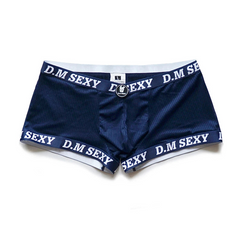 navy blue D.M SEXY Mesh Boxers - pridevoyageshop.com - gay men’s thongs, boxers, briefs and jockstraps