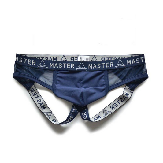 navy blue DM Men’s Master Mesh Jockstrap - pridevoyageshop.com - gay men’s thongs, boxers, briefs and jockstraps