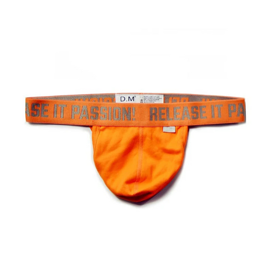 orange DM Men’s Release It Passion Classic Thong - pridevoyageshop.com - gay men’s thongs, boxers, briefs and jockstraps