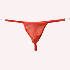 orange Men’s Shimmer Tease Sheer Thong - pridevoyageshop.com - gay men’s thongs, boxers, briefs and jockstraps