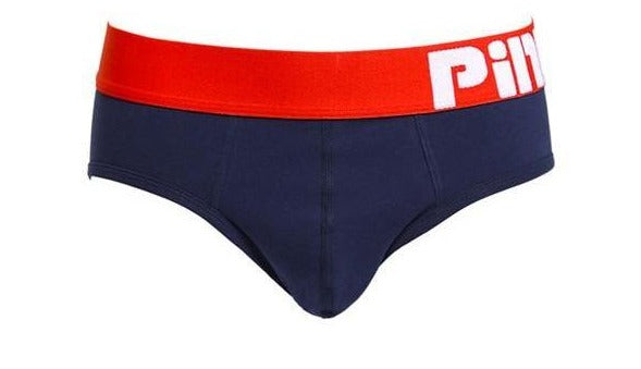 Sapphire blue Pink Hero Wide Band Briefs - pridevoyageshop.com - gay men’s underwear and swimwear