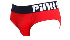 Red Pink Hero Wide Band Briefs - pridevoyageshop.com - gay men’s underwear and swimwear