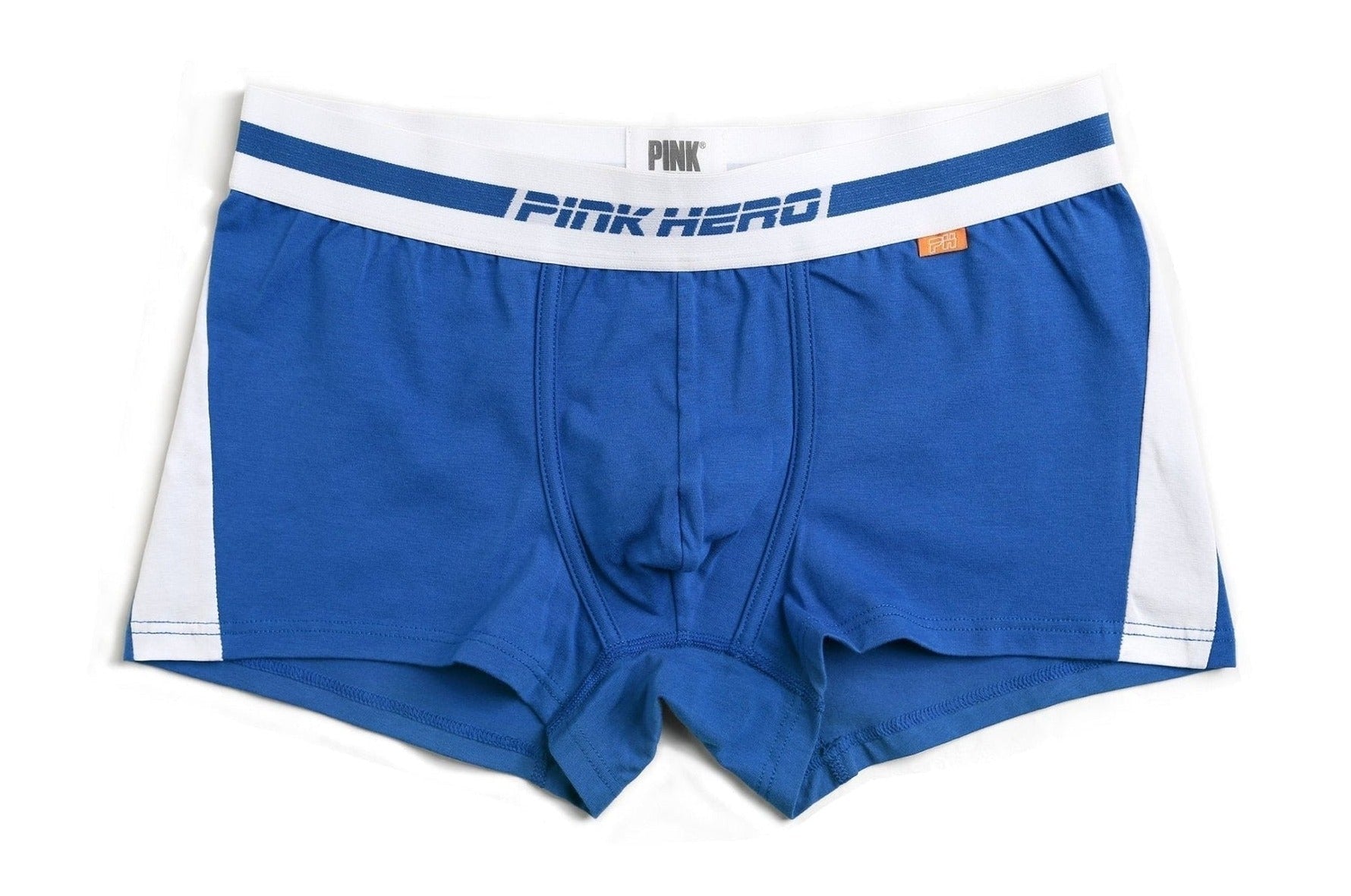 pale blue Pink Hero Men's Solid Stripe Boxer Briefs - pridevoyageshop.com - gay men’s underwear and swimwear