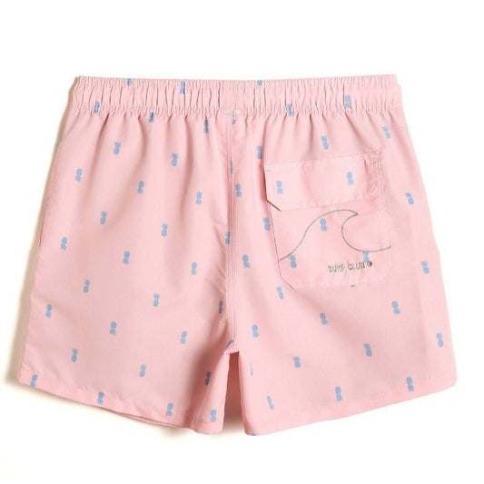 Pink Cute Pineapple Board Shorts - pridevoyageshop.com - gay men’s underwear and swimwear