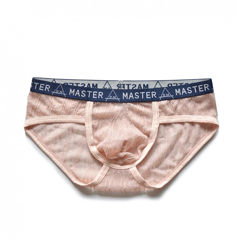 pink DM Men’s Master Sheer Lace Brief - pridevoyageshop.com - gay men’s thongs, boxers, briefs and jockstraps