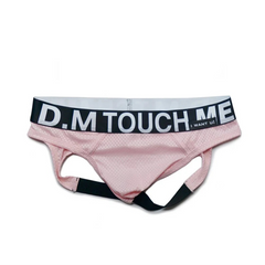 pink Men’s D.M. Touch Me Mesh Jockstrap - pridevoyageshop.com - gay men’s thongs, boxers, briefs and jockstraps