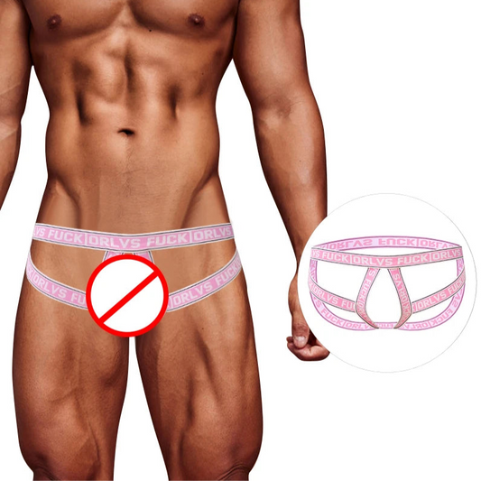 pink Men’s Fuck Strapped Bare Jockstrap - pridevoyageshop.com - gay men’s thongs, boxers, briefs and jockstraps