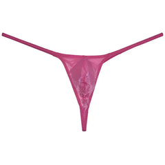 pink Men’s Glitter Glam Sheer Thong - pridevoyageshop.com - gay men’s thongs, boxers, briefs and jockstraps