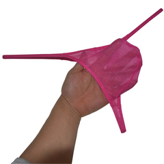 pink Men’s Glitter Glam Sheer Thong - pridevoyageshop.com - gay men’s thongs, boxers, briefs and jockstraps
