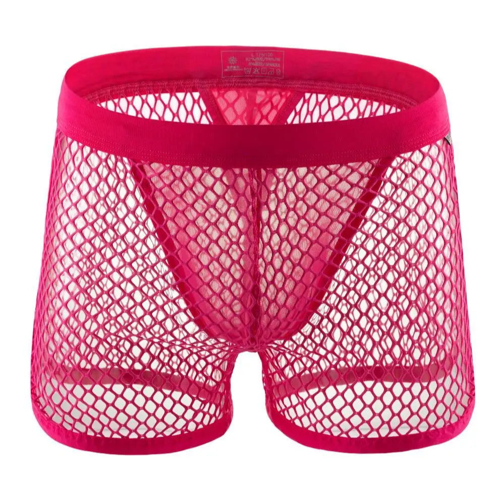 pink Mesh Daddy Boxers - pridevoyageshop.com - gay men’s thongs, boxers, briefs and jockstraps