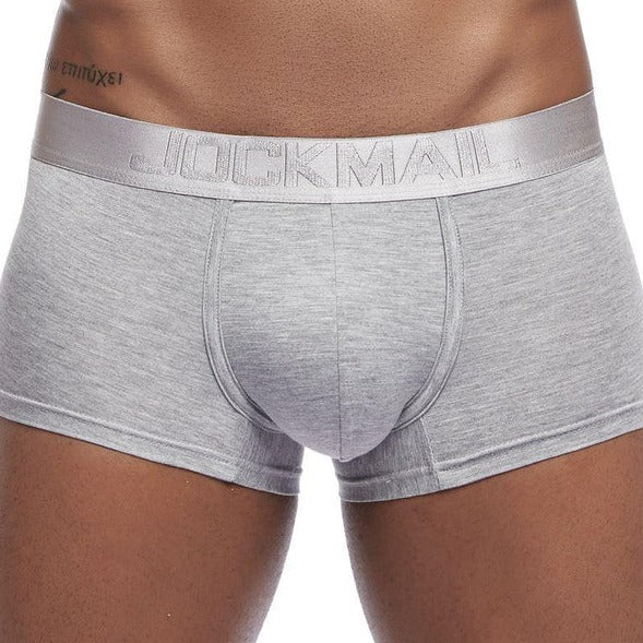 gray Jockmail Modal Pouch Boxers | Gay Underwear- pridevoyageshop.com - gay men’s underwear and swimwear