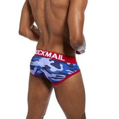 hot gay man in red Jockmail Camouflage Briefs | Gay Men Underwear- pridevoyageshop.com - gay men’s underwear and swimwear