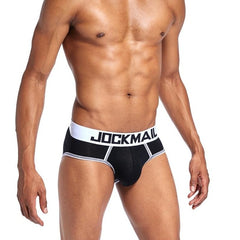 a sexy gay man in black Jockmail Gay Backless Briefs | Gay Mens Underwear- pridevoyageshop.com - gay men’s underwear and swimwear