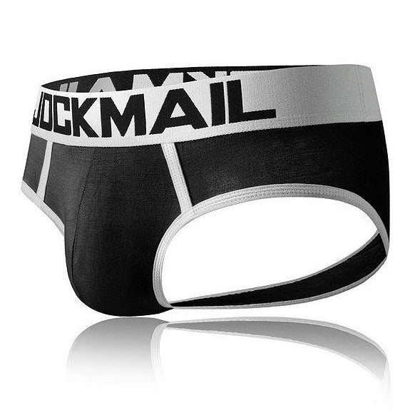 black Jockmail Gay Backless Briefs | Gay Mens Underwear- pridevoyageshop.com - gay men’s underwear and swimwear