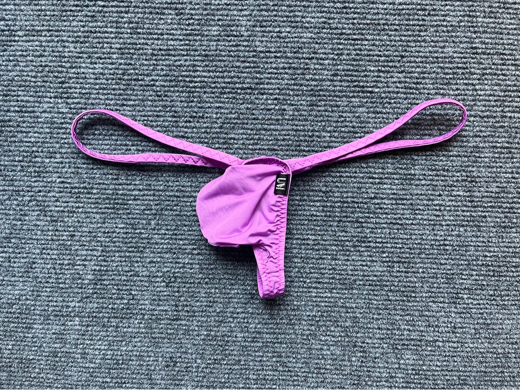 purple Men’s Silk Ultra-Flex Bulge Thong - pridevoyageshop.com - gay men’s thongs, boxers, briefs and jockstraps