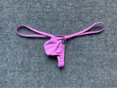 purple Men’s Silk Ultra-Flex Bulge Thong - pridevoyageshop.com - gay men’s thongs, boxers, briefs and jockstraps