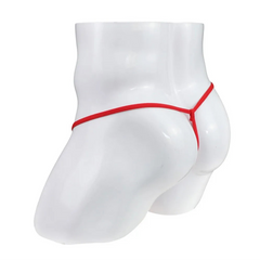 red Men’s Bondage Cock Ring Thong - pridevoyageshop.com - gay men’s thongs, boxers, briefs and jockstraps