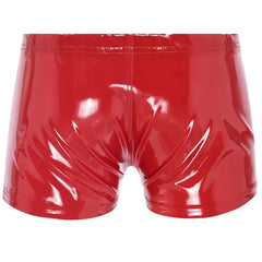 red Men’s High-Shine Zip Shorts - pridevoyageshop.com - gay men’s thongs, boxers, briefs and jockstraps