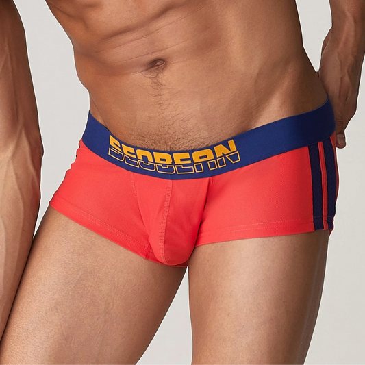 red SOBEAN Soft Cage Boxer Briefs - pridevoyageshop.com - gay men’s thongs, boxers, briefs and jockstraps