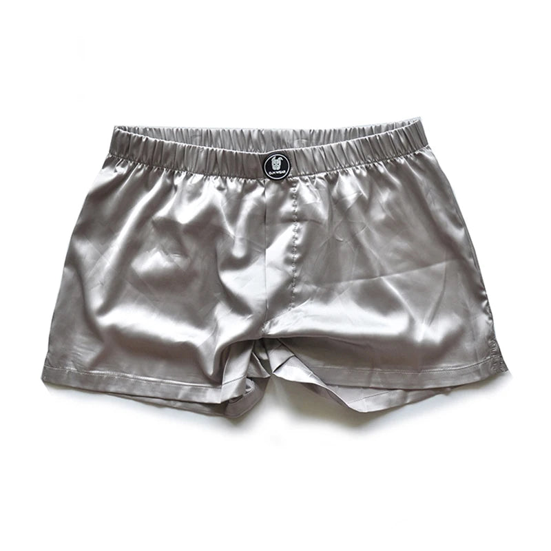 silver DM Dirty Night Silk Boxers - pridevoyageshop.com - gay men’s thongs, boxers, briefs and jockstraps