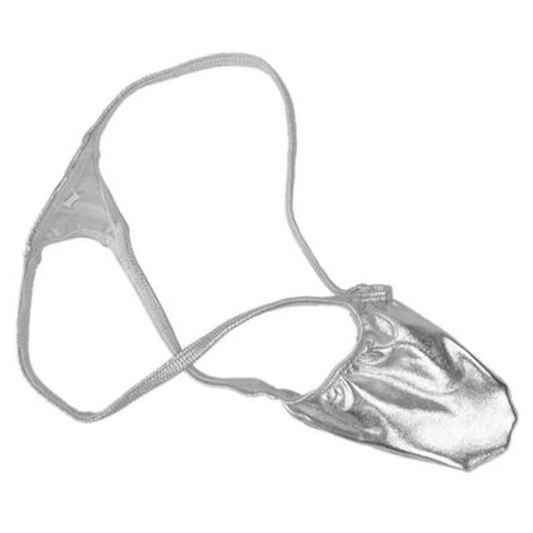 silver Men’s Metallic Dazzle Thong - pridevoyageshop.com - gay men’s thongs, boxers, briefs and jockstraps