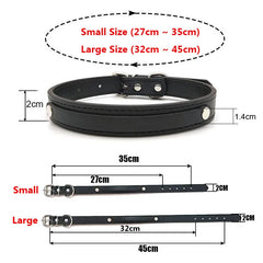 details of The Label Rhinestone and PU Leather Collar – pridevoyageshop.com – gay men’s harness, lingerie and fetish wear