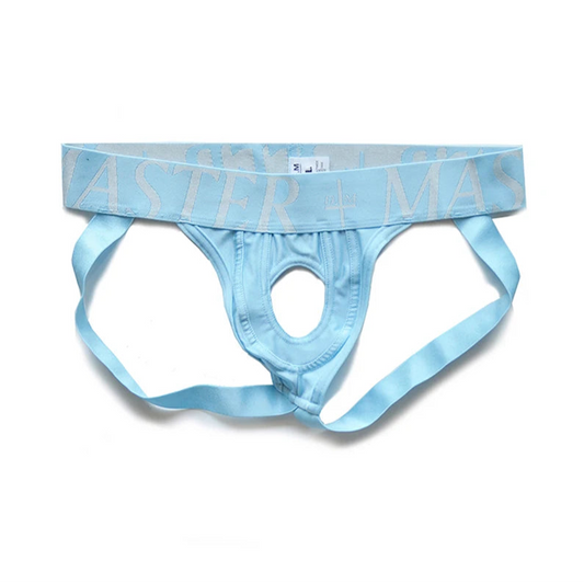 sky blue DM Men’s Master Cock Ring Jockstrap - pridevoyageshop.com - gay men’s thongs, boxers, briefs and jockstraps