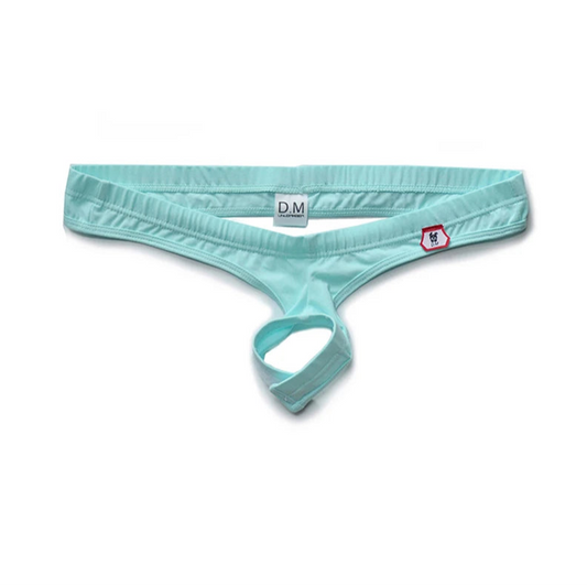 sky blue Men’s Velcro Cock Ring Thong - pridevoyageshop.com - gay men’s thongs, boxers, briefs and jockstraps