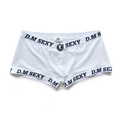 white D.M SEXY Mesh Boxers - pridevoyageshop.com - gay men’s thongs, boxers, briefs and jockstraps