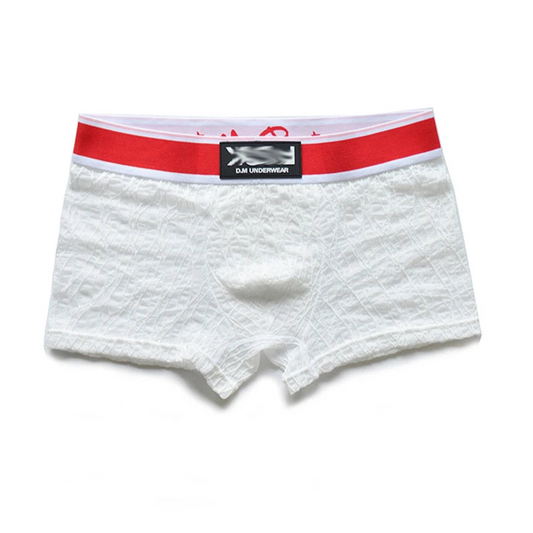 white DM F.U.C.K. Lace Boxers - pridevoyageshop.com - gay men’s thongs, boxers, briefs and jockstraps