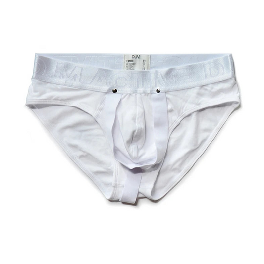 white DM Men’s Bulge Bandage Brief - pridevoyageshop.com - gay men’s thongs, boxers, briefs and jockstraps