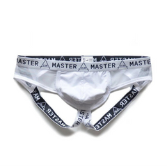 white DM Men’s Master Mesh Jockstrap - pridevoyageshop.com - gay men’s thongs, boxers, briefs and jockstraps