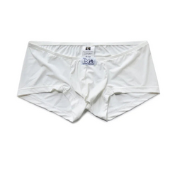 white DM Silk Hottie Boxers - pridevoyageshop.com - gay men’s thongs, boxers, briefs and jockstraps
