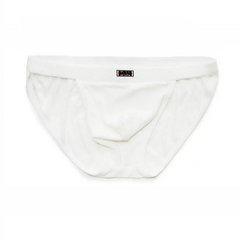 white Men’s Big Bulge Pouch Minimal Brief - pridevoyageshop.com - gay men’s thongs, boxers, briefs and jockstraps
