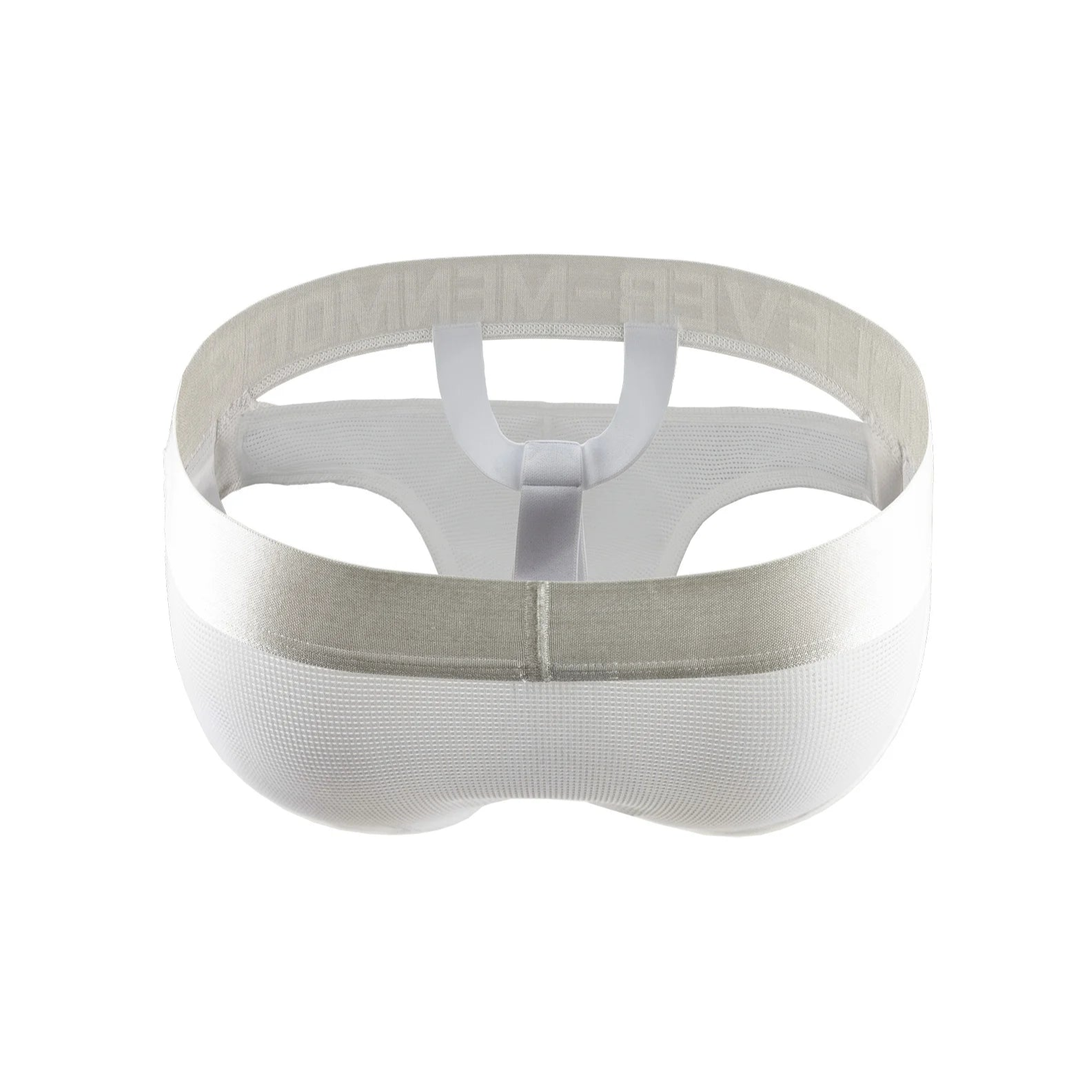 white Men’s Double-Band Bulge Show Mesh Jock Briefs - pridevoyageshop.com - gay men’s thongs, boxers, briefs and jockstraps