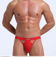 white Men’s KarenSpace Cutout Jockstrap - pridevoyageshop.com - gay men’s thongs, boxers, briefs and jockstraps