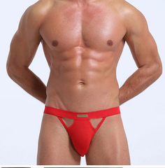 white Men’s KarenSpace Cutout Jockstrap - pridevoyageshop.com - gay men’s thongs, boxers, briefs and jockstraps