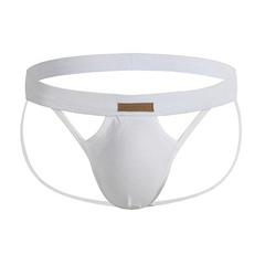 white Men’s KarenSpace Cutout Jockstrap - pridevoyageshop.com - gay men’s thongs, boxers, briefs and jockstraps
