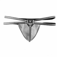white Men’s Tauwell Double-Band Mesh Thong - pridevoyageshop.com - gay men’s thongs, boxers, briefs and jockstraps