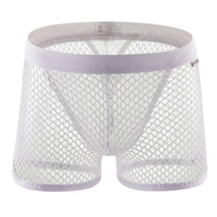 white Mesh Daddy Boxers - pridevoyageshop.com - gay men’s thongs, boxers, briefs and jockstraps