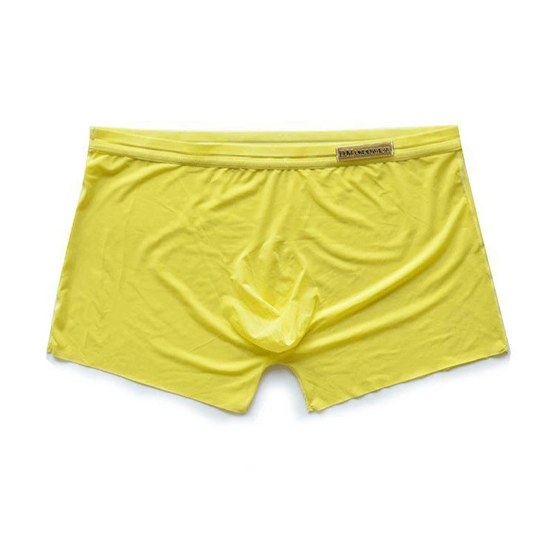 yellow DM Breathless Super Thin Boxer Briefs - pridevoyageshop.com - gay men’s thongs, boxers, briefs and jockstraps