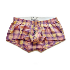 yellow DM Disco Daddy Plaid Boxers - pridevoyageshop.com - gay men’s thongs, boxers, briefs and jockstraps